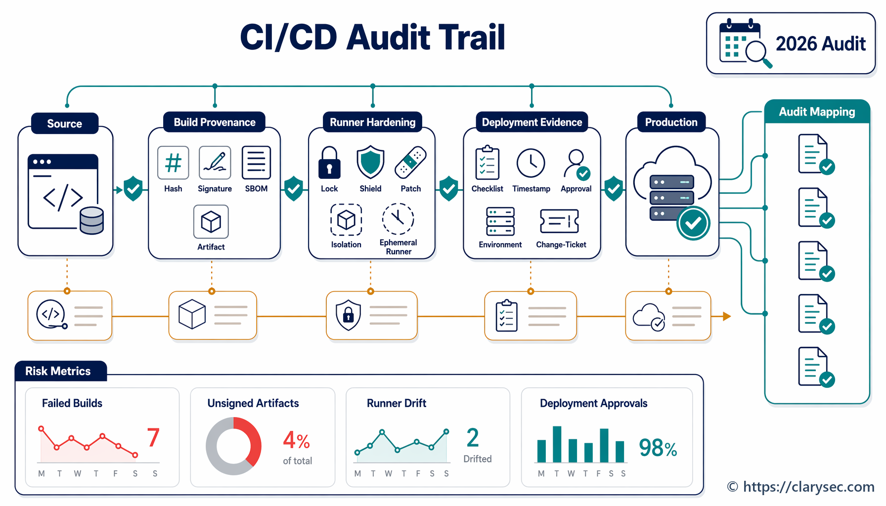Governance voor beveiligde CI/CD-pipelines bij audits in 2026