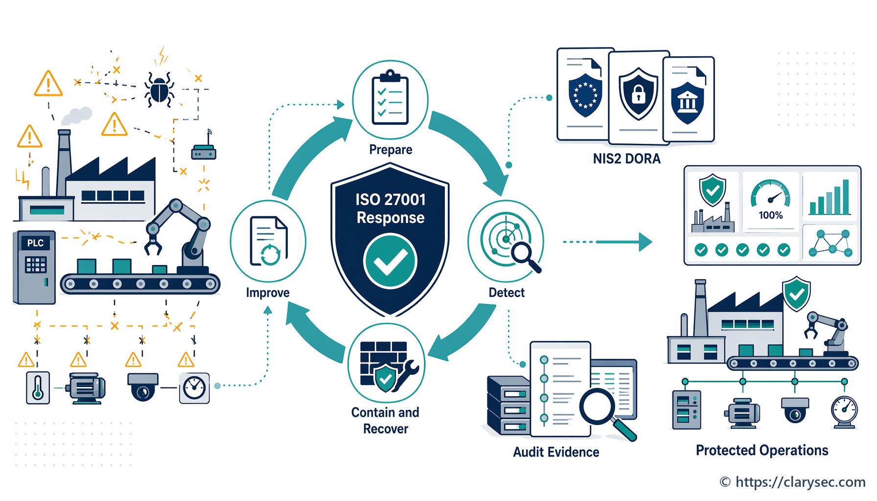 Od chaosu k riadenej reakcii: sprievodca reakciou na incidenty podľa ISO 27001 pre výrobcov