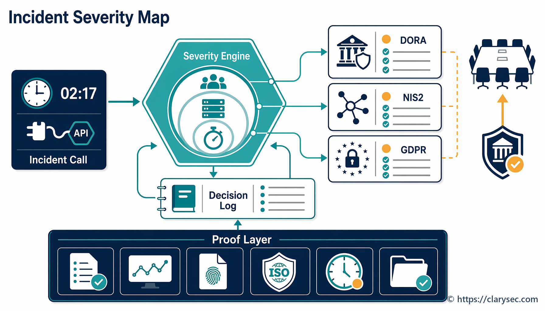 Incident Severity Classification for DORA, NIS2 and GDPR